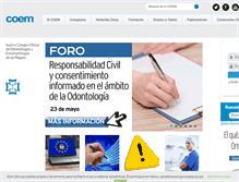 Tablet Screenshot of coem.org.es